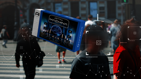 Graphic of ASTRA Machina Kits by SYNAPTICS and a crosswalk.